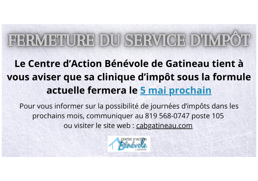 Fermeture du service d’impôt