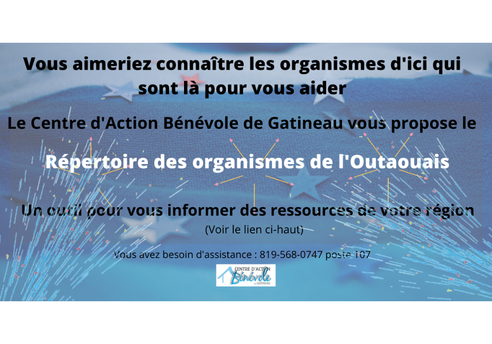 Vous aimeriez connaître les organismes d’ici qui sont là pour vous aider