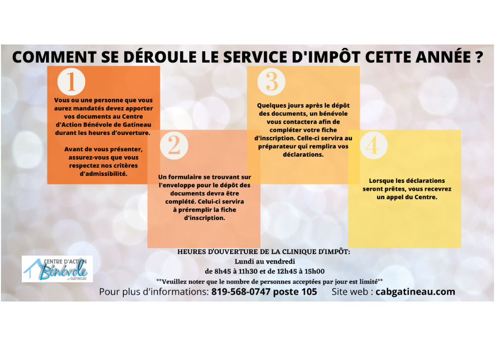 Comment se déroule le service d’impôt cette année ?