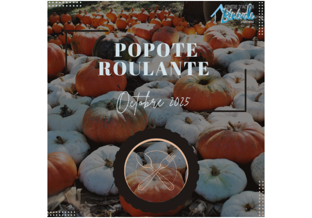 MENU DE LA POPOTE ROULANTE POUR LE MOIS D’OCTOBRE 2025