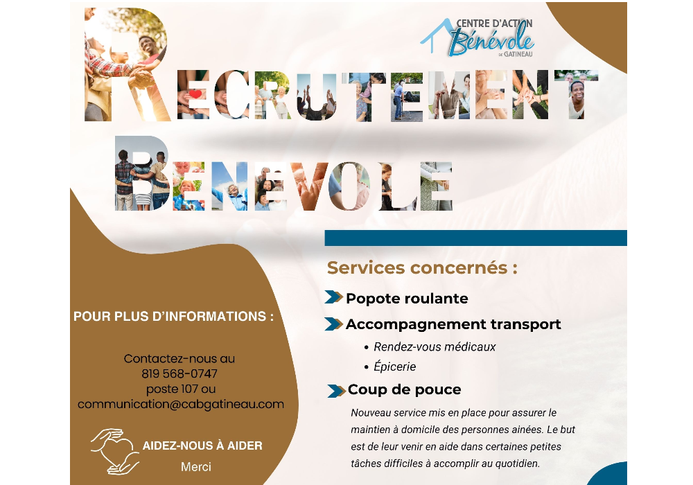 Recrutement de bénévoles