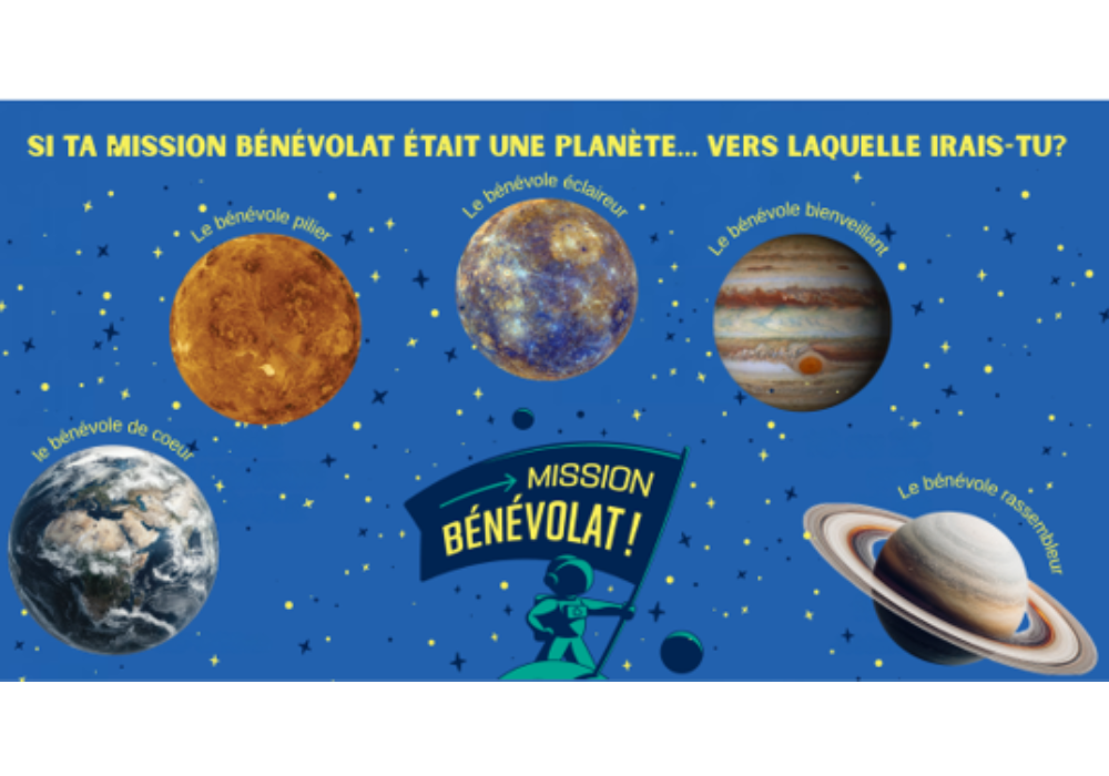 ? Si ta mission bénévolat était une planète… vers laquelle irais-tu?