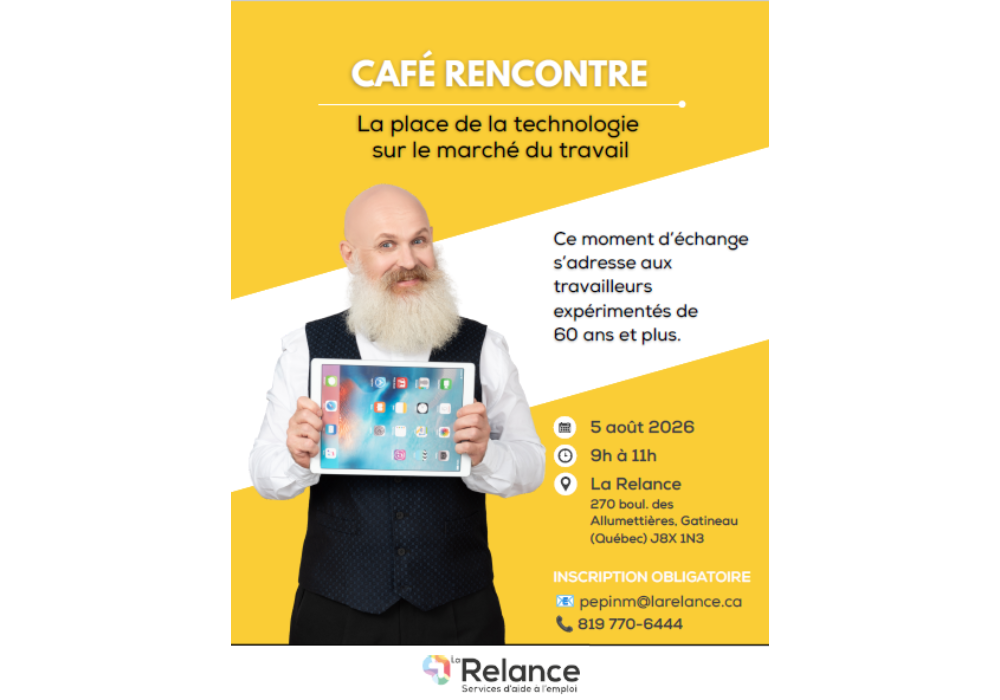 Café-rencontre | Échangeons sur la technologie et le marché du travail