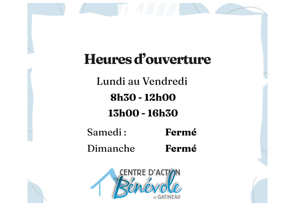 Retour à notre horaire régulier