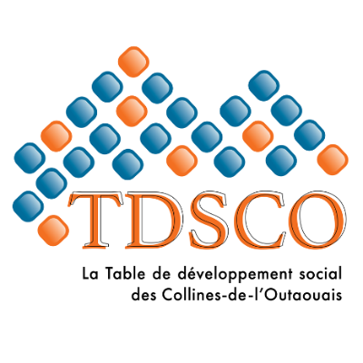 Logo Table de développement social des Collines-de-Outaouais (TDSCO)